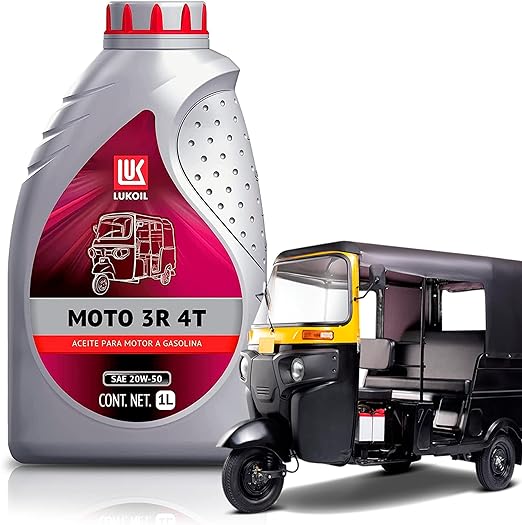 Aceite para Motocicleta Lukoil Moto 3R 4T SAE 20W-50 1L 12 Piezas