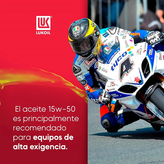 Aceite de Motor para Motocicleta Moto 4T SAE 15W-50 Lukoil 1L