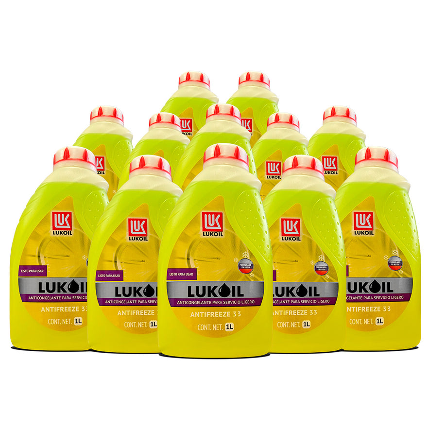 Anticongelante Lukoil Antifreeze 33 1 Litro 12 Piezas