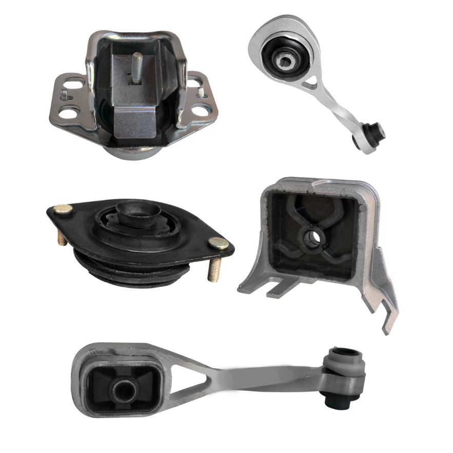 Kit 5 Soportes De Motor Nissan Platina L4 1.6 2002-2009 Auto