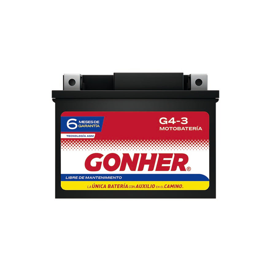 Bateria Cuatrimoto Gonher G4-3 AGM Honda TRX | Can am Ds 50