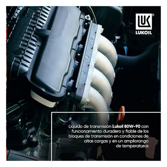 Aceite de Transmisión API GL-4 SAE 80W-90 1L Lukoil 12 Piezas