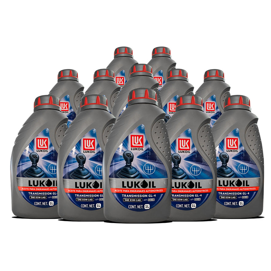 Aceite de Transmisión Lukoil API GL-4 SAE 85W-140 1L 12 Piezas