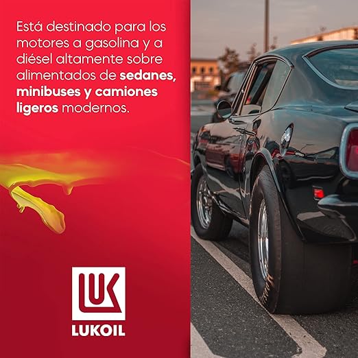 Aceite de Motor Lukoil Super High Mileage SAE 15W-40 1 Litro