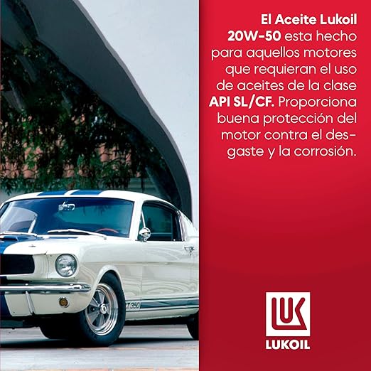 Aceite de Motor Lukoil Super High Mileage SAE 15W-40 4 Garrafas de 5 Litros