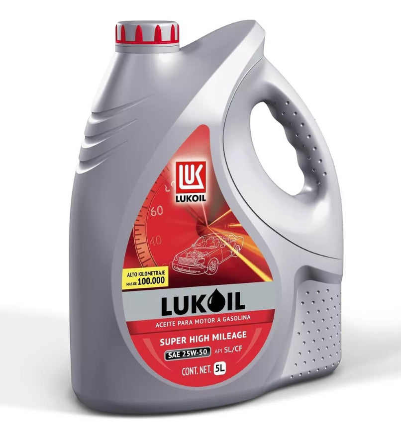 Aceite de Motor Lukoil Super High Mileage SAE 25W-50 5L