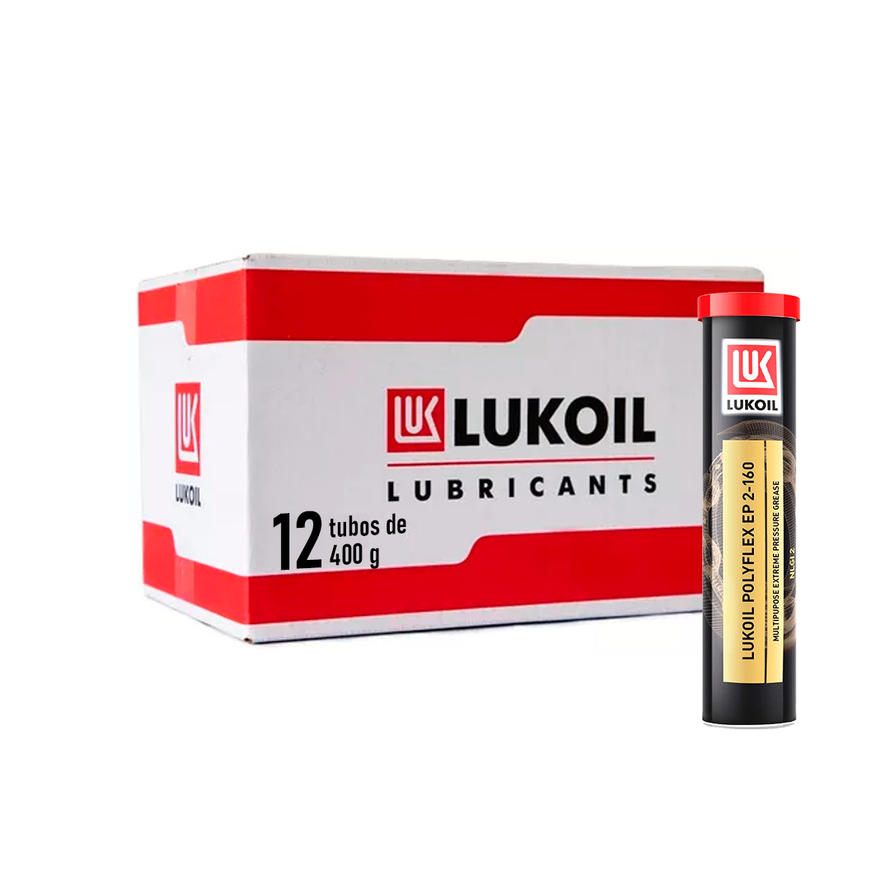 Grasa de Litio LUKOIL POLYFLEX EP 2-160 Caja de 12 Piezas