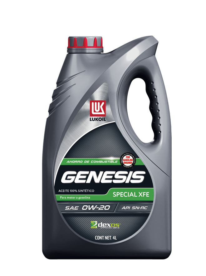 Aceite 100% Sintético Lukoil Genesis Special XFE SAE 0W-20 4L