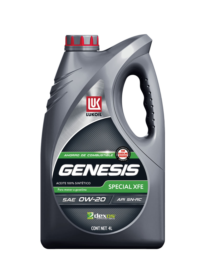 Aceite Sintético Genesis Special XFE SAE 0W-20 Lukoil 4L 4 Piezas