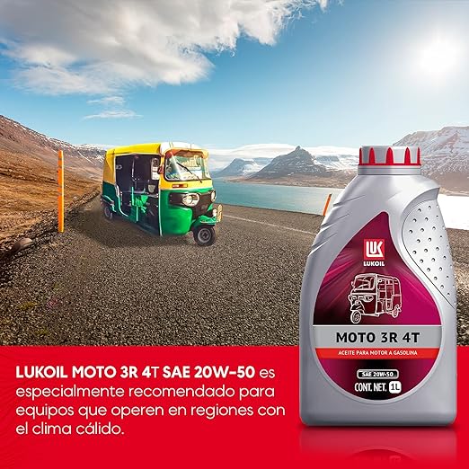 Aceite para Motocicleta Lukoil Moto 3R 4T SAE 20W-50 1L