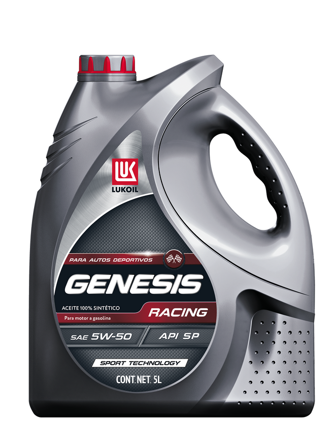 Aceite Sintético Lukoil Genesis Racing Sae 5W-50 | Garrafa de 5 Litros