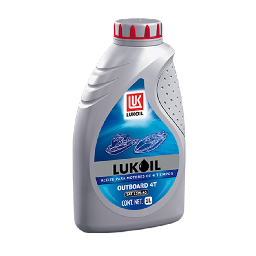 Aceite Sintético Lukoil Outboard 4T 15W-40 Fuera de Borda 12 Piezas de 1 Litro