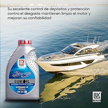 Aceite Sintético Lukoil Outboard 4T 15W-40 1L Fuera de Borda