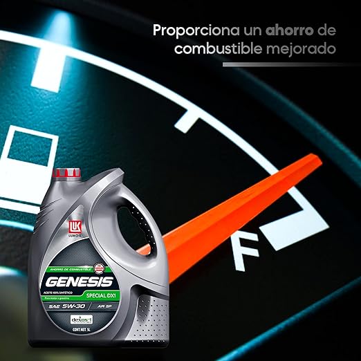 Aceite De Motor 100% Sintético Lukoil Genesis Special DX1 Sae 5W-30 Garrafa de 5 Litros
