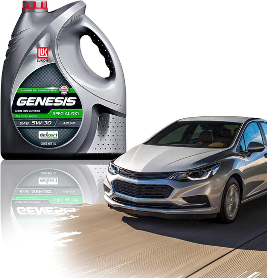 Aceite De Motor 100% Sintético Lukoil Genesis Special DX1 Sae 5W-30 Garrafa de 5 Litros